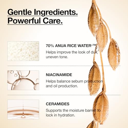 Anua Rice 70 Glow Milky Toner, Non Comedogenic, Korean Skincare, - Product Imagery