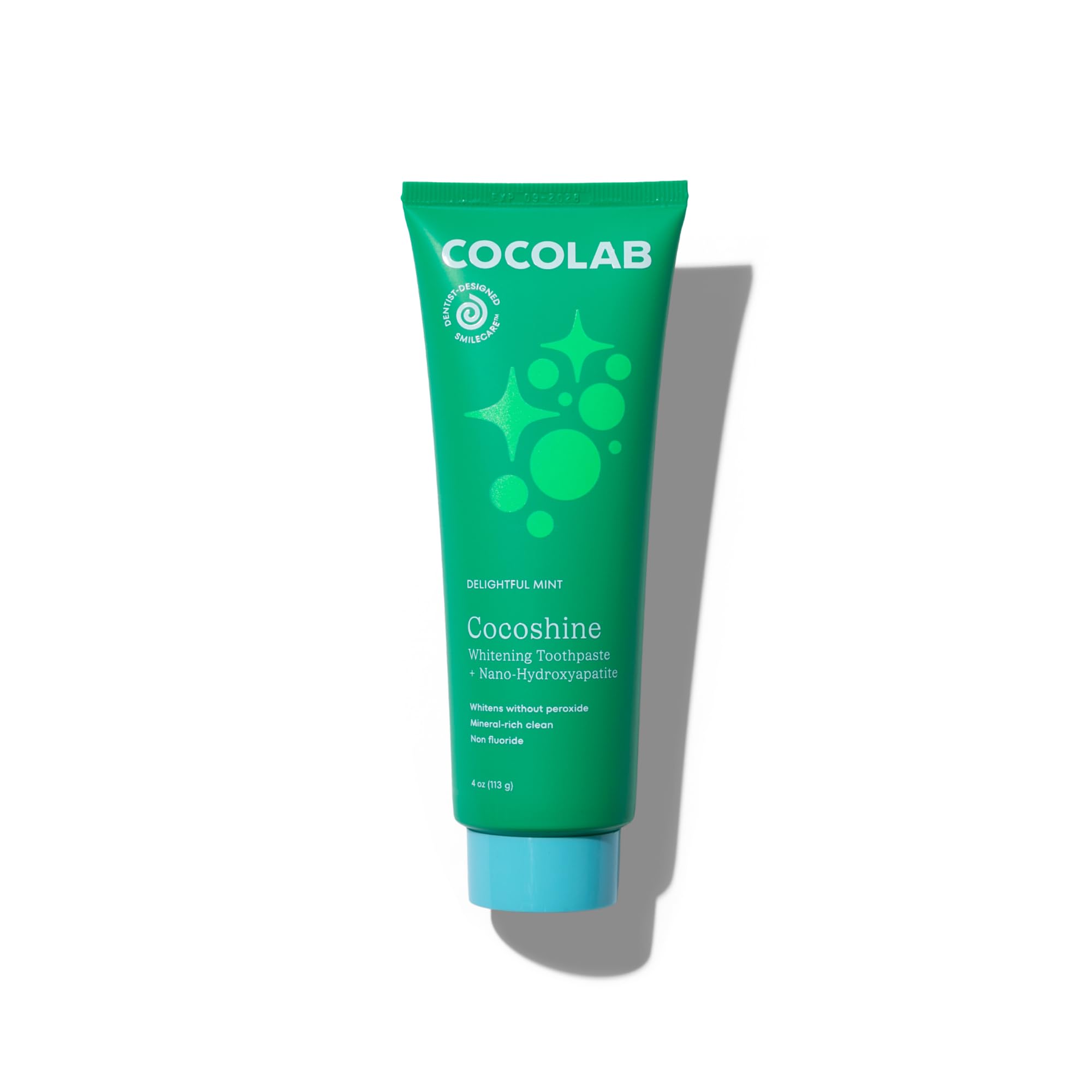 Cocoshine 15% Nano-Hydroxyapatite Toothpaste by COCOLAB, Mint 4oz - Product Imagery