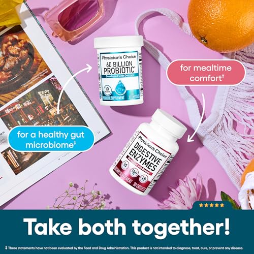 Physician's CHOICE Probiotics 60 Billion CFU - 10 Strains + - Product Imagery