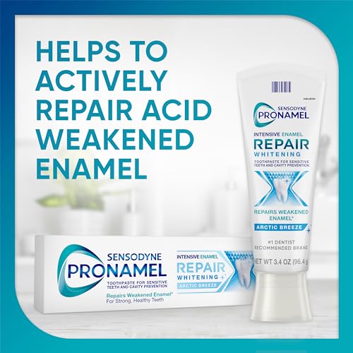 SENSODYNE PRONAMEL Intensive Enamel Repair Whitening Toothpaste, - Product Imagery