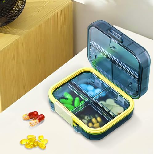 Portable Travel Pill Organizer Weekly Pill Case Waterproof Box - Product Imagery