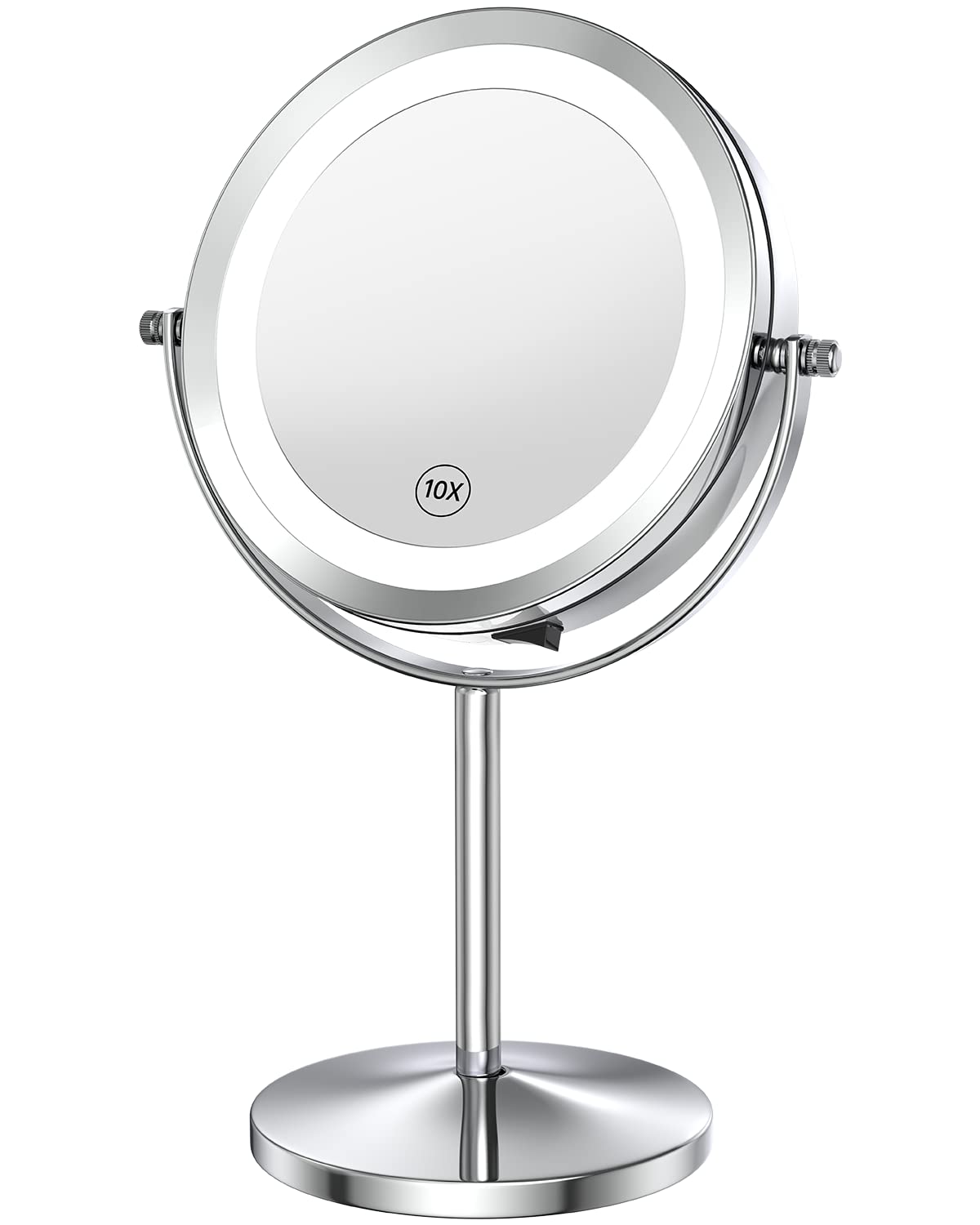 Benbilry 10X Magnifying LED Makeup Mirror, 7" Double Sided Standing Mirror for Desk – product photo (Mirrors)