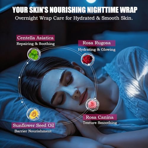 PDRN Collagen Wrapping Mask Overnight Anti-Aging Peel Off Glow - Product Imagery