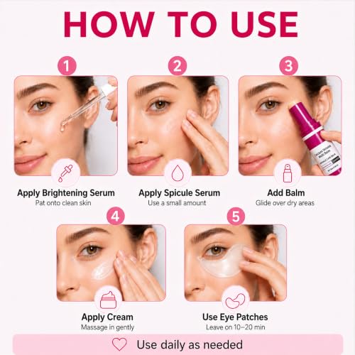 Calcium Skin Care Set, Daily Moisturizing Face Kit for Women, - Product Imagery