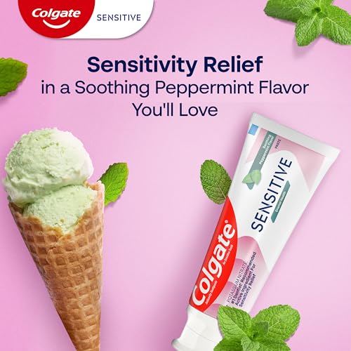 Colgate Sensitive Enamel Health Toothpaste for Sensitive Teeth, - Product Imagery