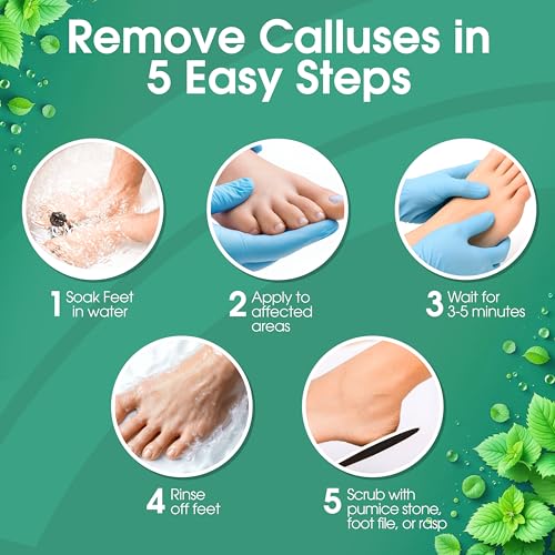 DeEnti Foot Callus Remover Gel, Dead Skin Remover for Feet, 8oz - Product Imagery