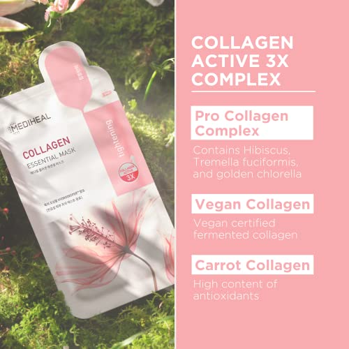 MEDIHEAL Official Best Korean Sheet Mask - Collagen Essential - Product Imagery