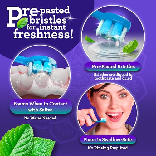 GuruNanda Disposable Travel Toothbrush 1.0, Fluoride Free - Product Imagery