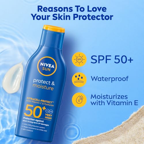Nivea Moisturizing Sun Lotion SPF 50 |4.2 fl oz - Product Imagery