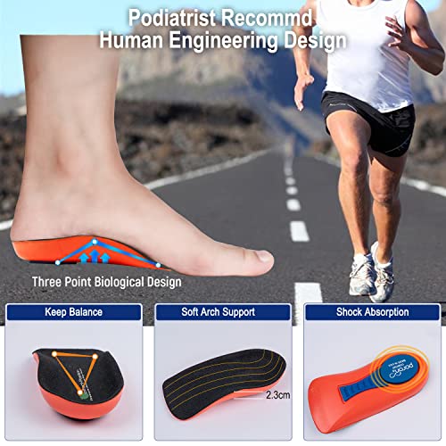 Plantar Fasciitis Relief Arch Support Shoe Inserts for Women and - Product Imagery