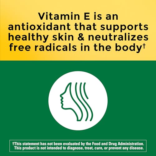 Nature Made Vitamin E 180 mg (400 IU) dl-Alpha, 100 Softgels - Product Imagery