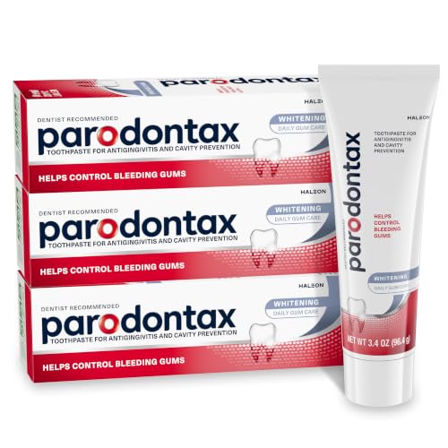 Parodontax Teeth Whitening Toothpaste, to Help Bleeding Gums, - Product Imagery