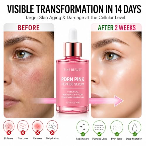 PDRN Pink Peptide Serum with Salmon DNA – Pink Glow Serum with - Product Imagery