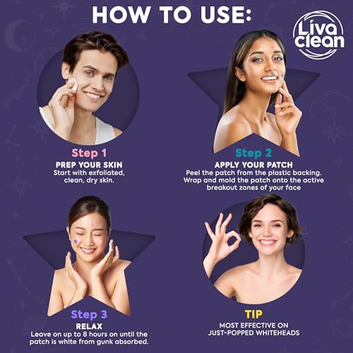Livaclean 240 CT Star Pimple Patches for Face + 330 CT Acne - Product Imagery