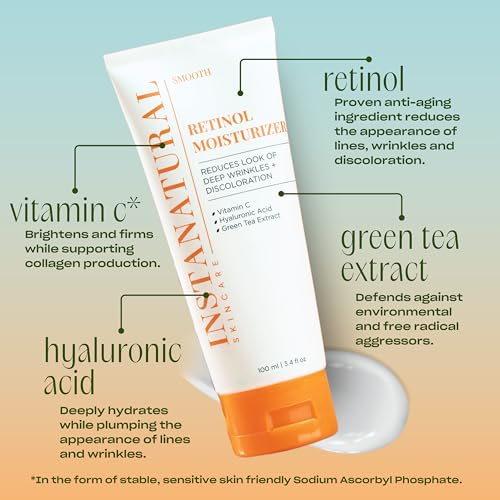 InstaNatural Retinol Moisturizer Nighttime Face Moisturizing - Product Imagery