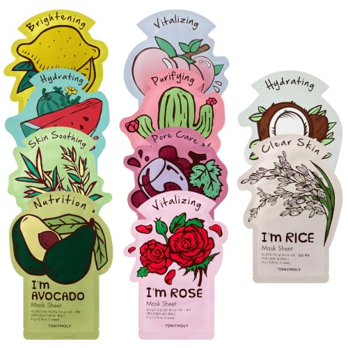 TONYMOLY I'm Face Sheet Masks - Hydrating & Soothing Korean - Product Imagery
