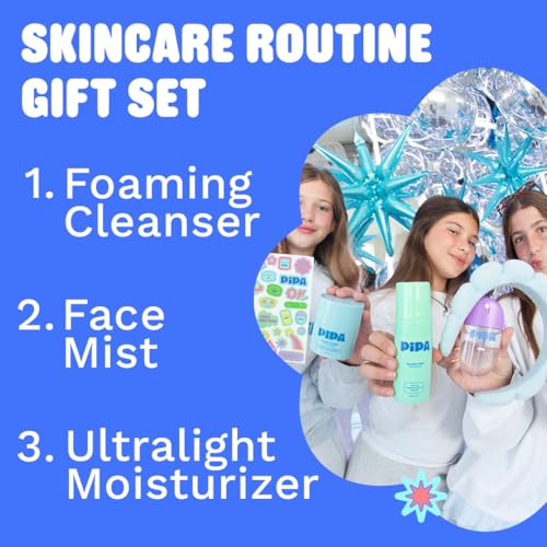 Pipa Skincare Cleanser, Moisturizer & Facial Mist Girls Birthday - Product Imagery