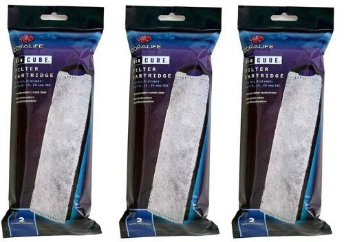 Coralife BioCube Filter Cartridge, 6ct (3 x 2ct)