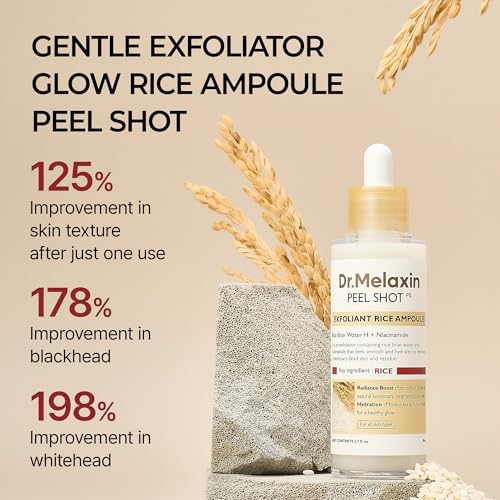 n Peel Shot Glow White Rice Peeling Ampoule with Rice Extract & - Product Imagery