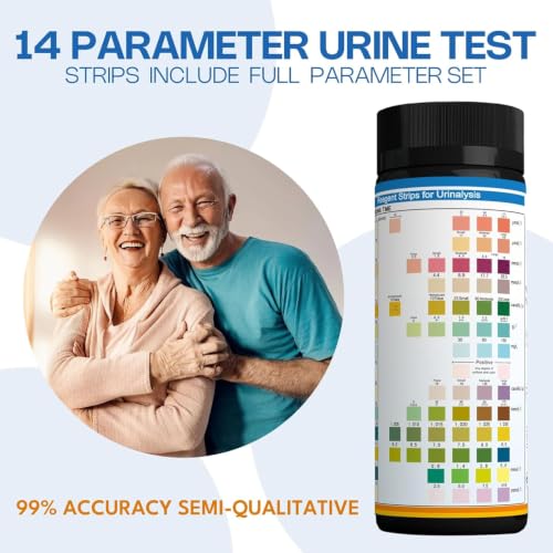 14 URS Test Strips – Easy Home Urinalysis Strips for Routine - Product Imagery