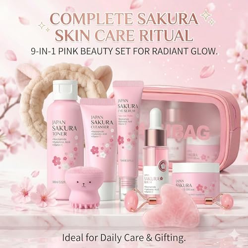 Sakura Skin Care Set For Teen Girls & Women Birthday Gifts - - Product Imagery