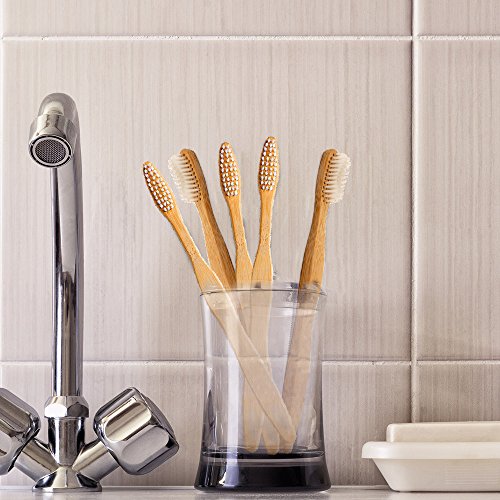 Natural Bamboo Toothbrush By 24K Organic Eco friendly – Go Green - Product Imagery