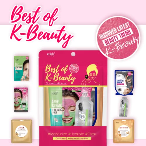 Epielle Best of K-Beauty Kit, 6 Home Spa Essentials, At-Home Spa - Product Imagery