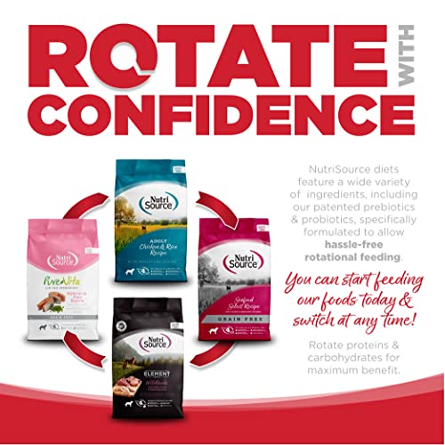 NutriSource Beef & Rice Dog Food, Good4Life Probiotics & - Product Imagery