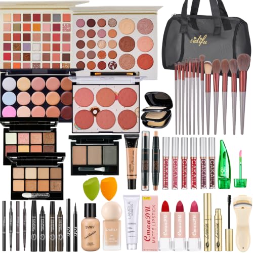 SIGHTLING All in One Makeup Kit for Women Full Kit, Makeup Gift Set for Women & Girls – red, Animal By-product Free
