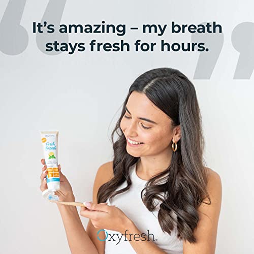Oxyfresh Maximum Fresh Breath Lemon Mint Toothpaste - Clean - Product Imagery