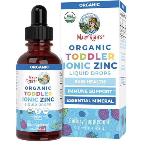 MaryRuth's Organic Toddler Zinc Liquid Drops, Berry Flavor, - Product Imagery