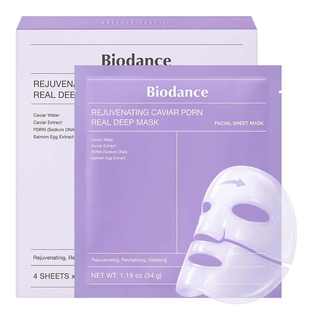 BIODANCE Rejuvenating Caviar PDRN Real Deep Mask, Overnight - Product Imagery