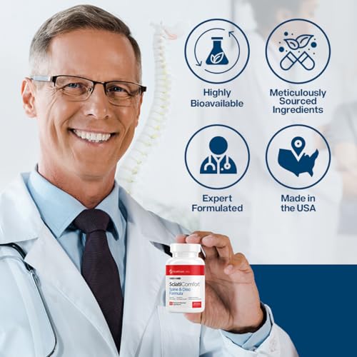 SciatiEase SciatiComfort Spine & Disc Support Supplement, 30 Day - Product Imagery