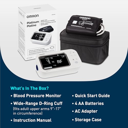 OMRON Platinum Blood Pressure Monitor & Upper Arm Blood Pressure - Product Imagery