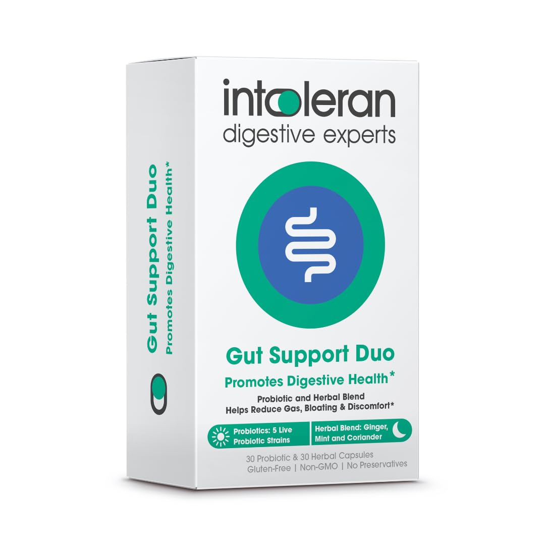 Intoleran Gut Support Duo – Probiotics & Herbal Blend for - Product Imagery