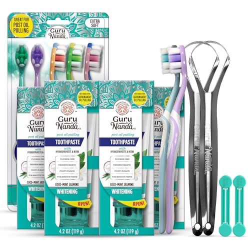 GuruNanda Daily Oral Care Bundle Butter on Gums Softex - GuruNanda Official Imagery - 1