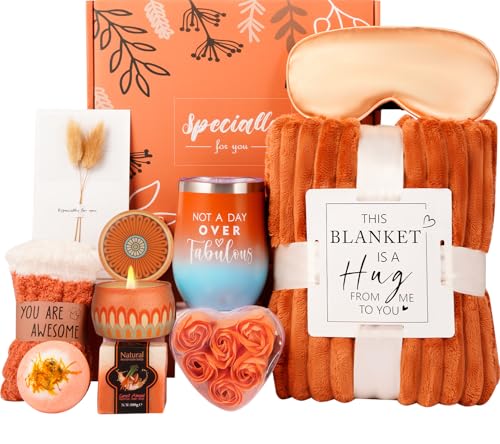 Cozy Fall Gifts Basket for Women Unique Birthday Gifts for - Haibeot Official Imagery - 1