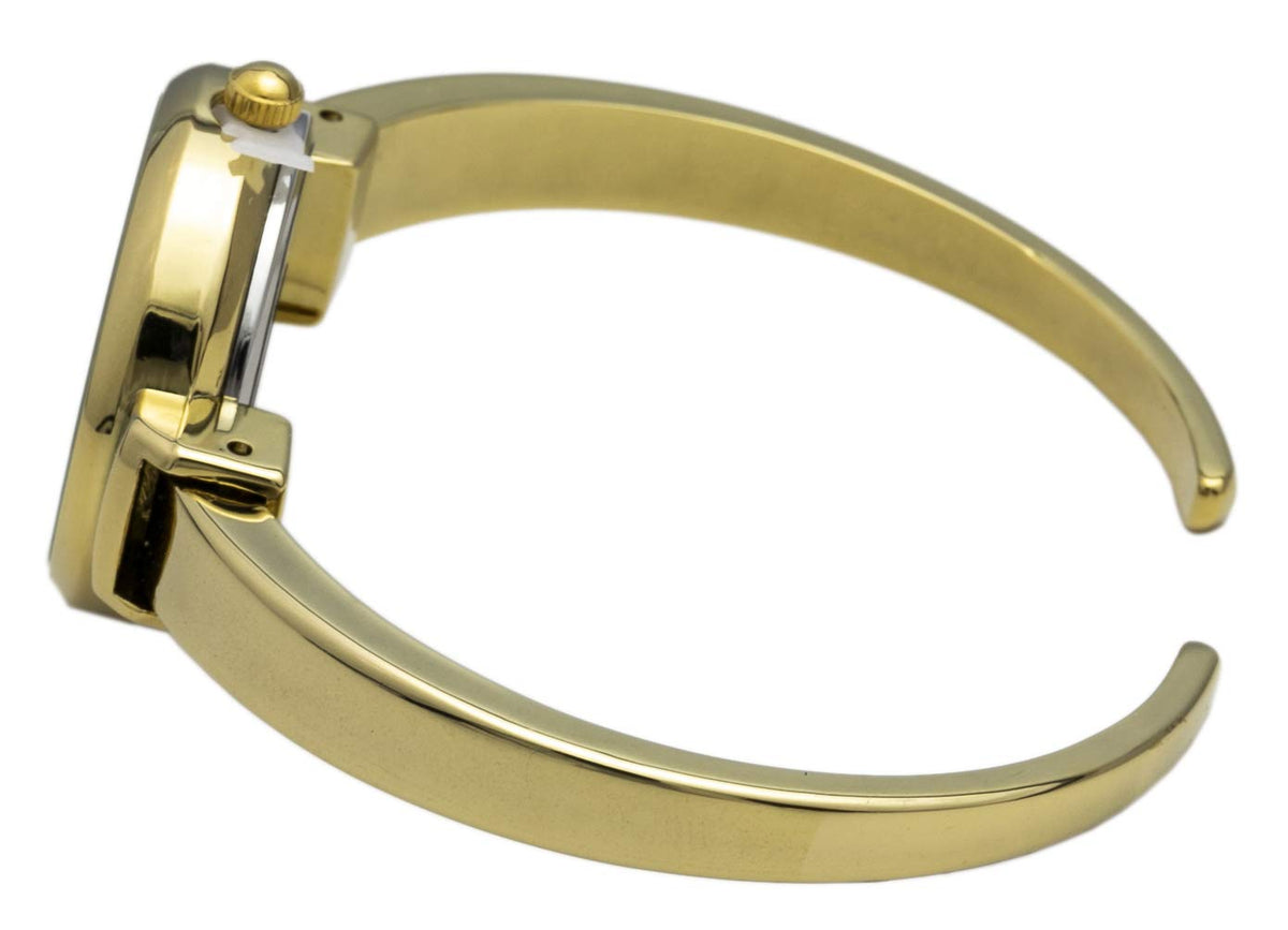 Blekon Collections Quartz Womens 26mm Delicate Metal Cuff Bangle Watch – packaging and label