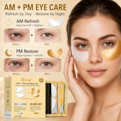 Under Eye Patches for Puffy Eyes and Dark Circles, AM PM, 28pcs - Product Imagery