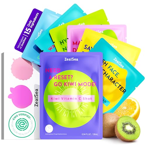 ZealSea EWG Face Mask Skincare Set, Spa Sleepover Party Gifts - Product Imagery