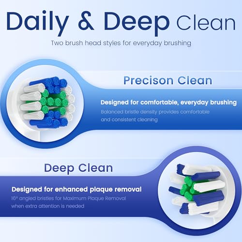 Replacement Toothbrush Heads Compatible with Oral B Braun, - Product Imagery