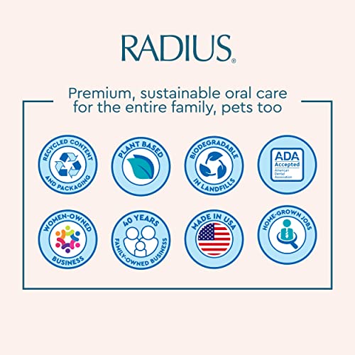 RADIUS Toothbrush Big Brush, BPA Free and ADA Accepted, Right - Product Imagery