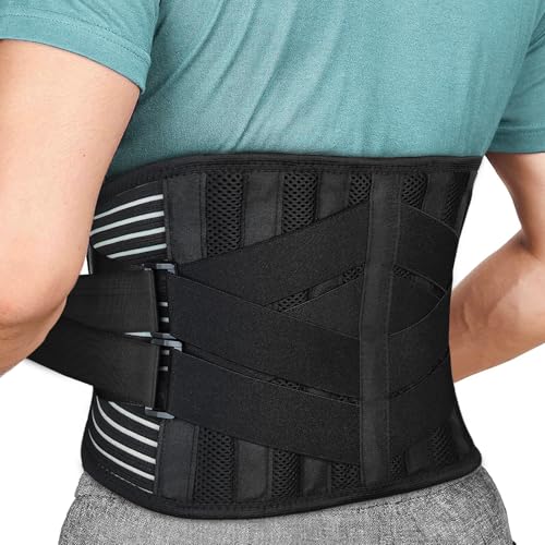 Back Brace for Lower Back Pain Relief, Anti-skid Lumbar Support - Product Imagery