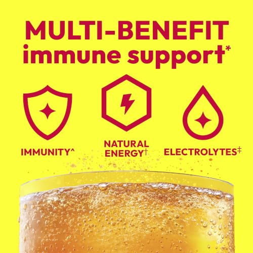 Emergen-C Vitamin C 1000mg Immune Support Powder, Orange, 60 - Product Imagery