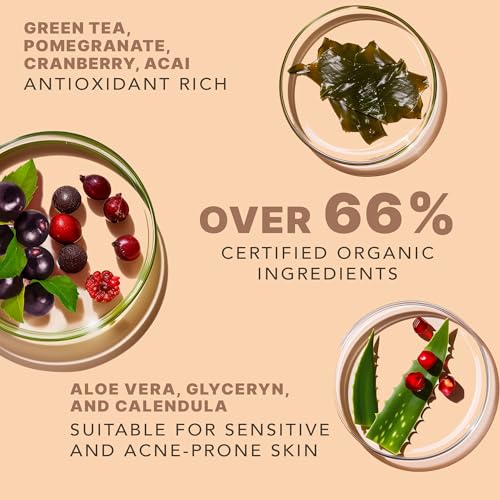 Face Wash Gel - Gentle Formula, USA Made with Organic & Natural - Product Imagery