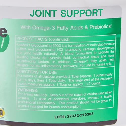 ANIMED Glucosamine 5000 - Natural Joint Health Supplement with - Product Imagery