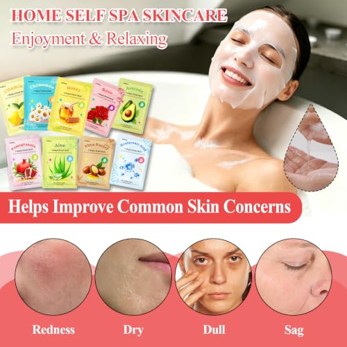 ANKOOY 33 Pack Face Masks Skincare Gifts for Teens Girls - Product Imagery