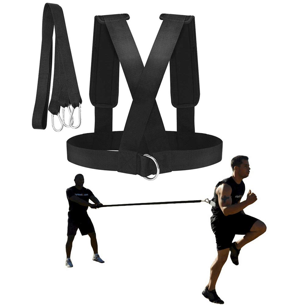 YNXing Sled Harness Workout Resistance and Assistance Trainer Physical Training Resistance Rope Kit Improving Speed, Sta