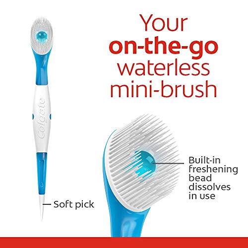 Colgate Max Fresh Wisp Disposable Mini Toothbrush, Peppermint, - Product Imagery
