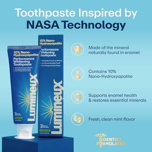 Lumineux 10% Nano Hydroxyapatite Whitening Toothpaste, 3.75 oz - Product Imagery